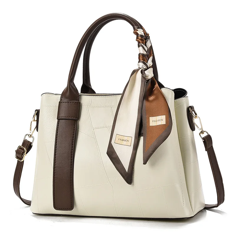 حقيبة كتف نسائية لعام 2026 حقيبة يد فاخرة مصممة حقائب يد نسائية جلدية مطبوعة حرف واحد حقيبة كتف واحدة #6