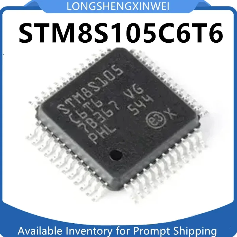 1 PCS Novo Microcontrolador STM8S105C6T6 8S105C6T6 Chip 8 bits LQFP48