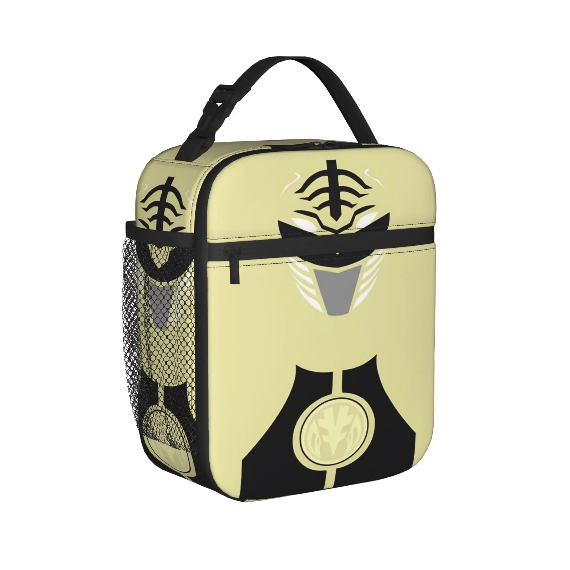 White Ranger Minimalist Insulated Lunch Bags Large Power R-Ranger Meal Container Cooler Bag Lunch Box Tote Beach Girl Boy view 2