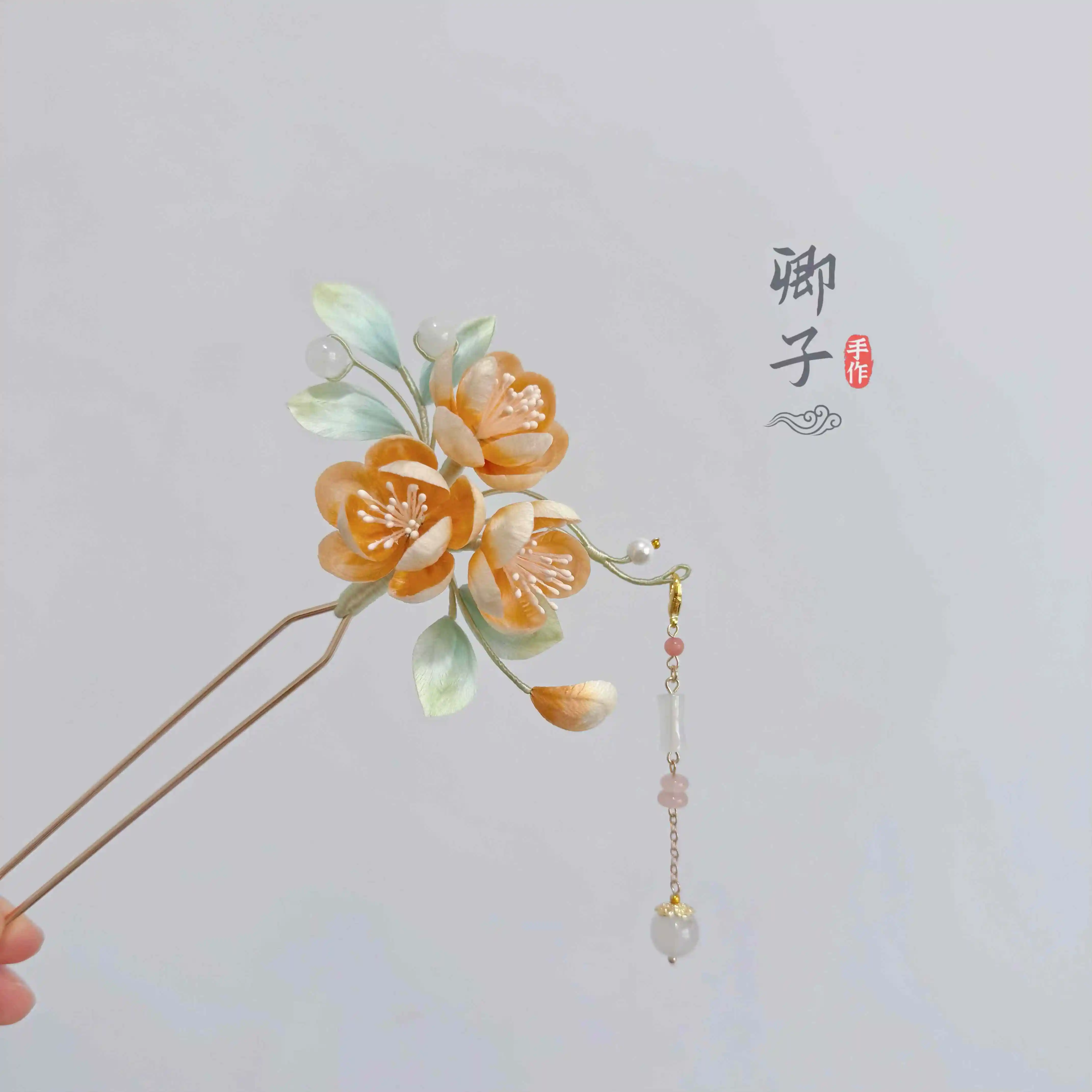 bastoncino-per-capelli-con-fiore-in-velluto-arancione-realizzato-a-mano-patrimonio-culturale-immateriale-nappa-fresca-per-uso-quotidiano-forcina-per-capelli-buyao-hanfu