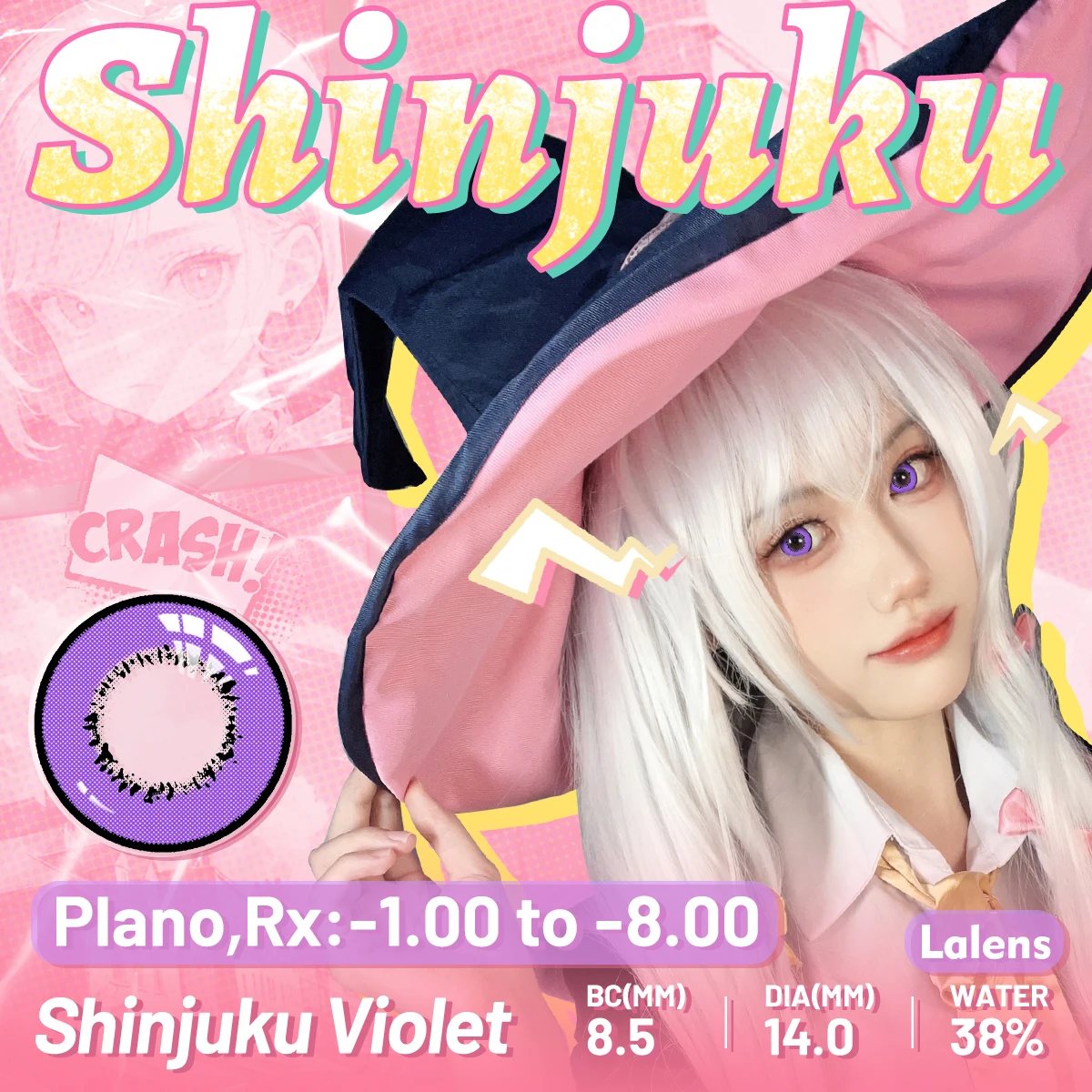 visuashow-1-ペアカラーコンタクトレンズコスプレかわいいブルー瞳レンズアニメメイク目コンタクト美容化粧品年間新