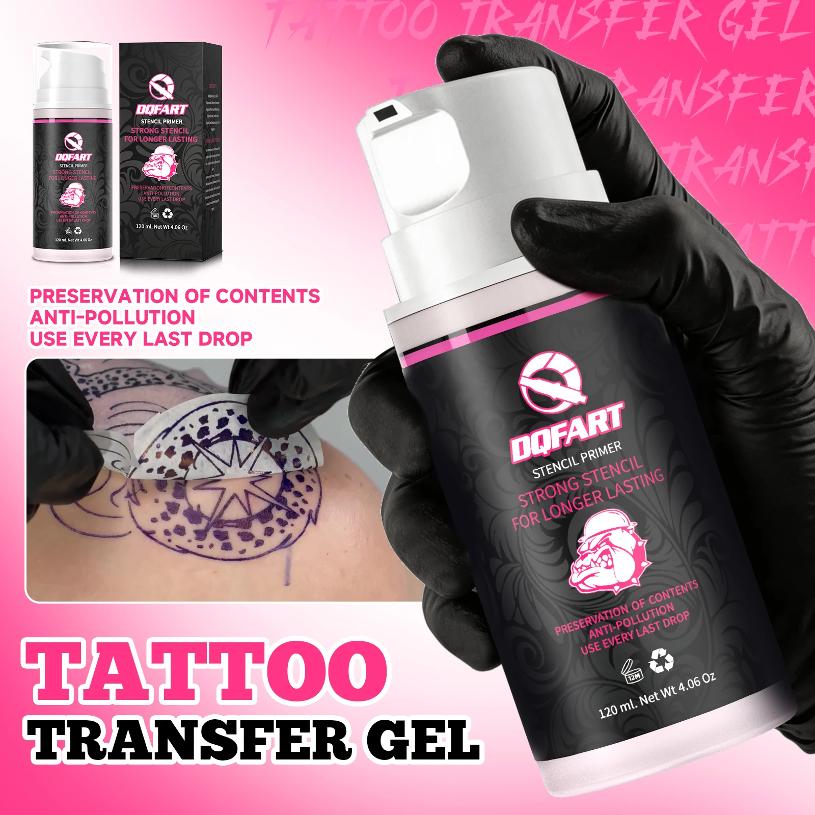 New 120ml/4.06Oz High Quality Tattoo Transfer Gel Professional Tattoo Stencil Gel Tattoo Supply Tattoo Accessories view 5