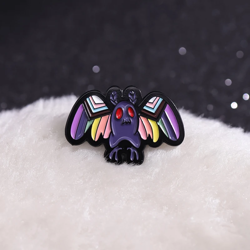 Broche de esmalte arco-íris, Alfinete de lapela personalizado, Emblema de liga animal gay, Jóias arco-íris para amizade, Jaqueta e mochila