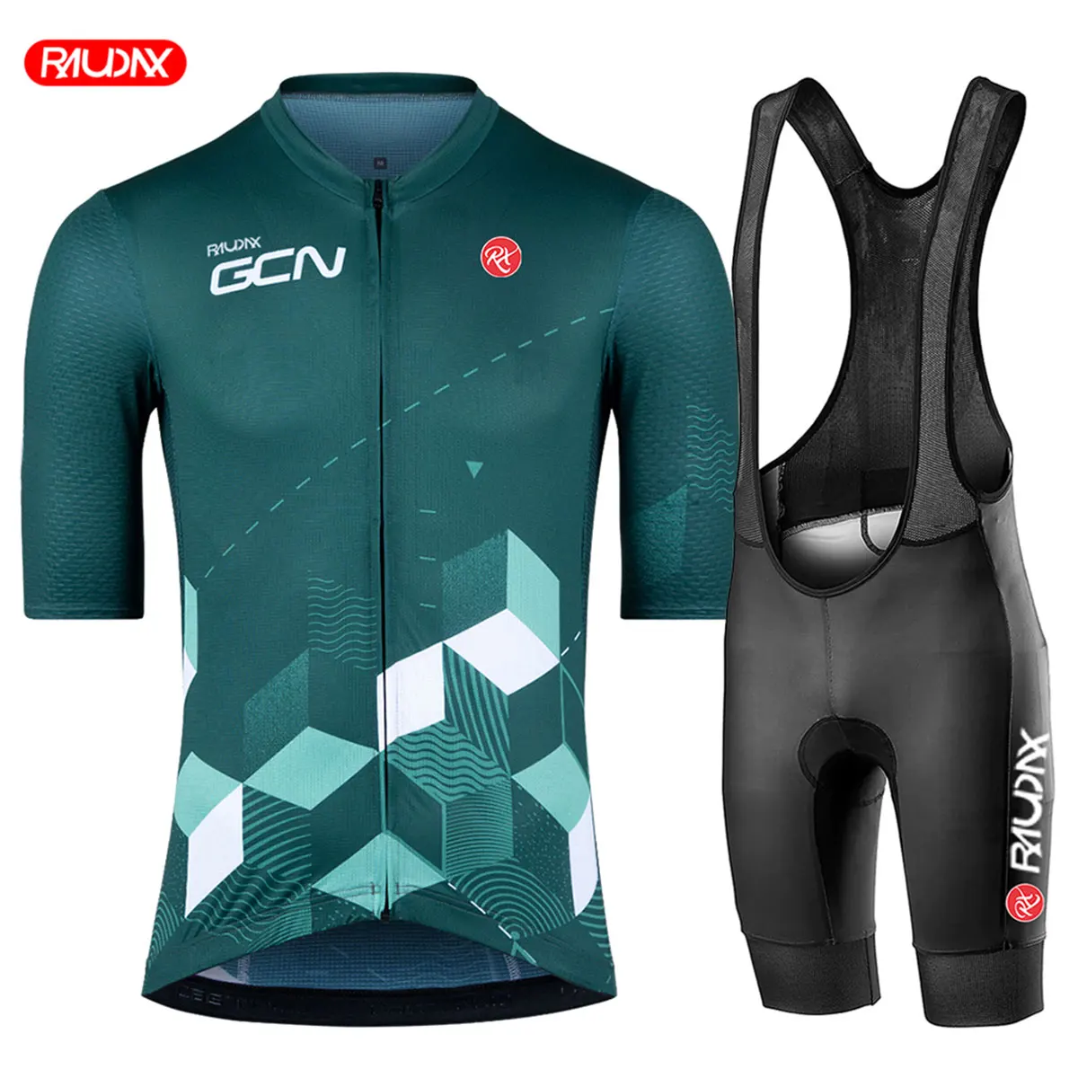 

Raudax Gcn Sports Team Training Одежда для велоспорта Дышащая мужская одежда с короткими рукавами Mallot Ciclismo Hombre Verano Комплекты велосипедного трикотажа