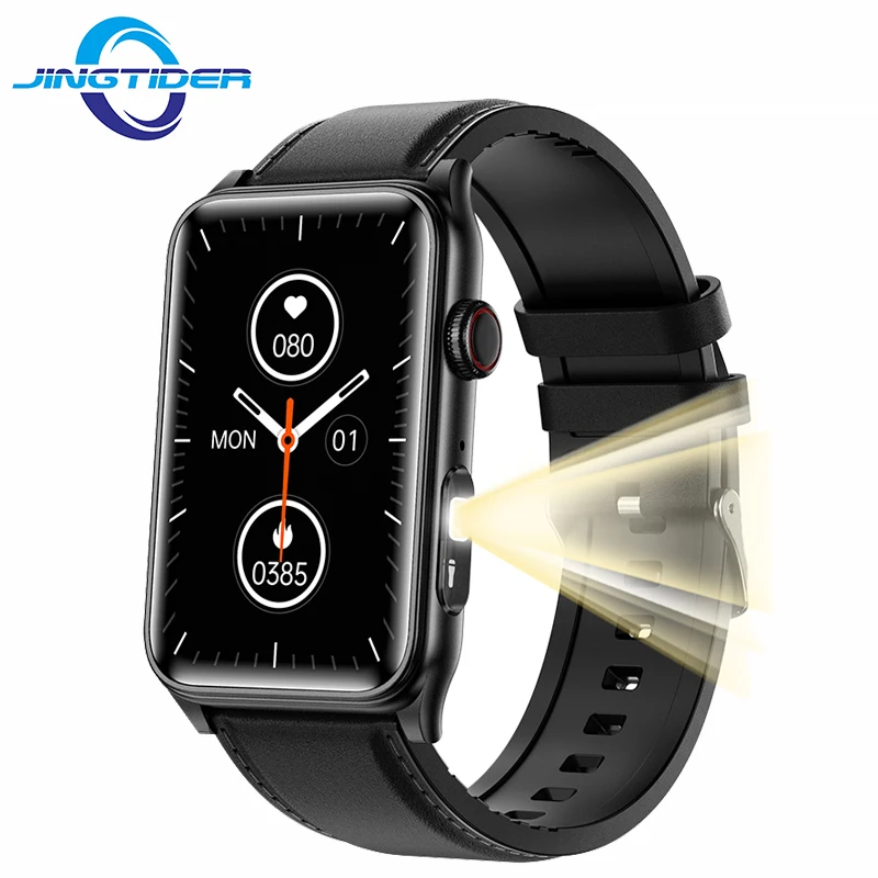 G50 Smart Watch Bracelet 1.57 inch IPS Full Touch Screen Fitness Tracker Bluetooth Calling Men Smartwatch Wristbands Flashlight