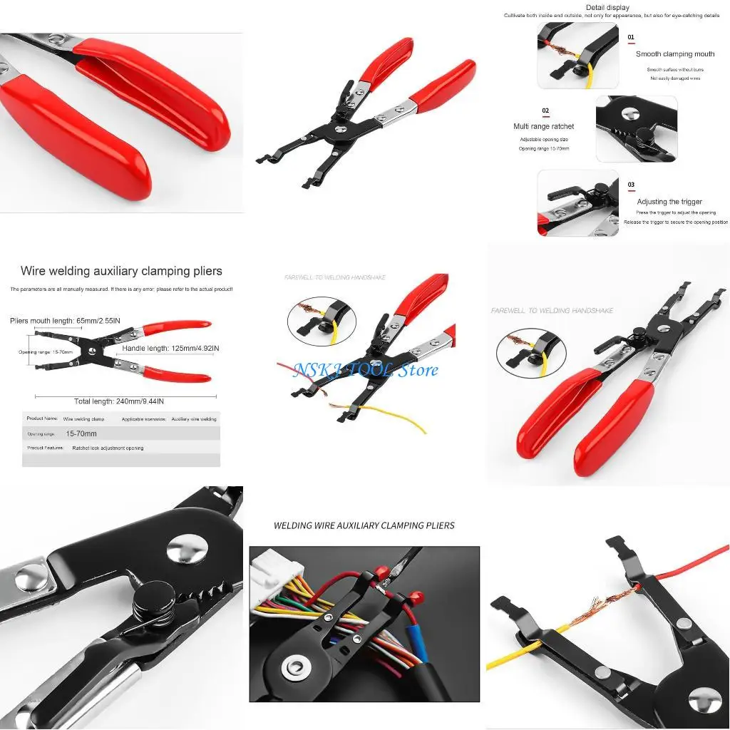 L8RC Welder Soldering Wire Holding Plier Soldering Aid Plier Tool While Soldering