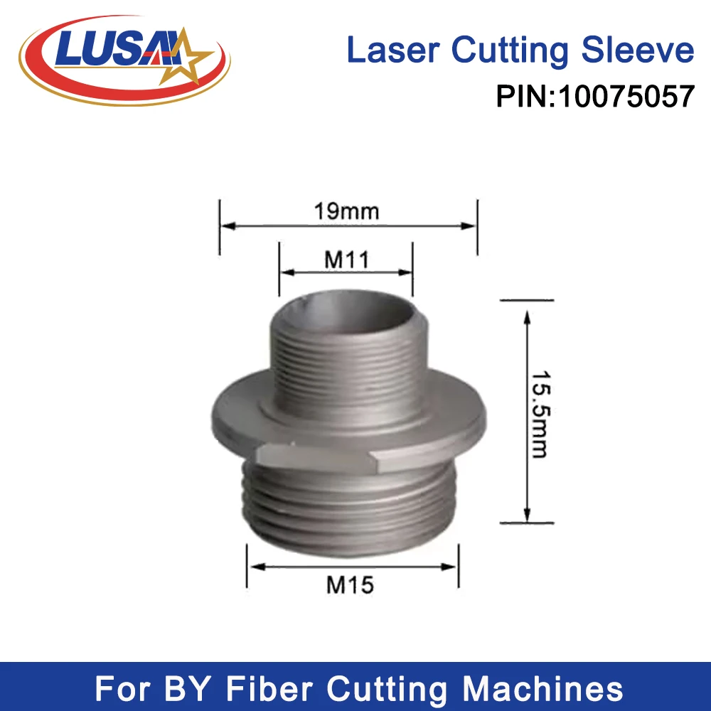 LUSAI 10 sztuk/partia korpus dyszy laserowej wewnętrzny referencja PN10075057 Części złącza adaptera głowicy do cięcia laserem światłowodowym BY
