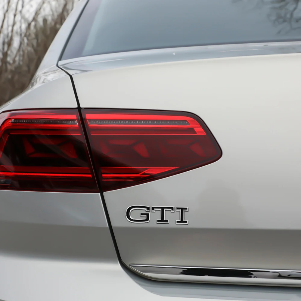 1Pcs ABS GTI Emblem Side Body Fender Stickers Decorative Accessories For Volkswagen VW Scirocco Beetle Tiguan Touran Golf GTI