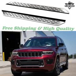 Fits For Grand Cherokee L 2022 2023 2024 Side Step Nerf Bar Stair Fixed Running Board