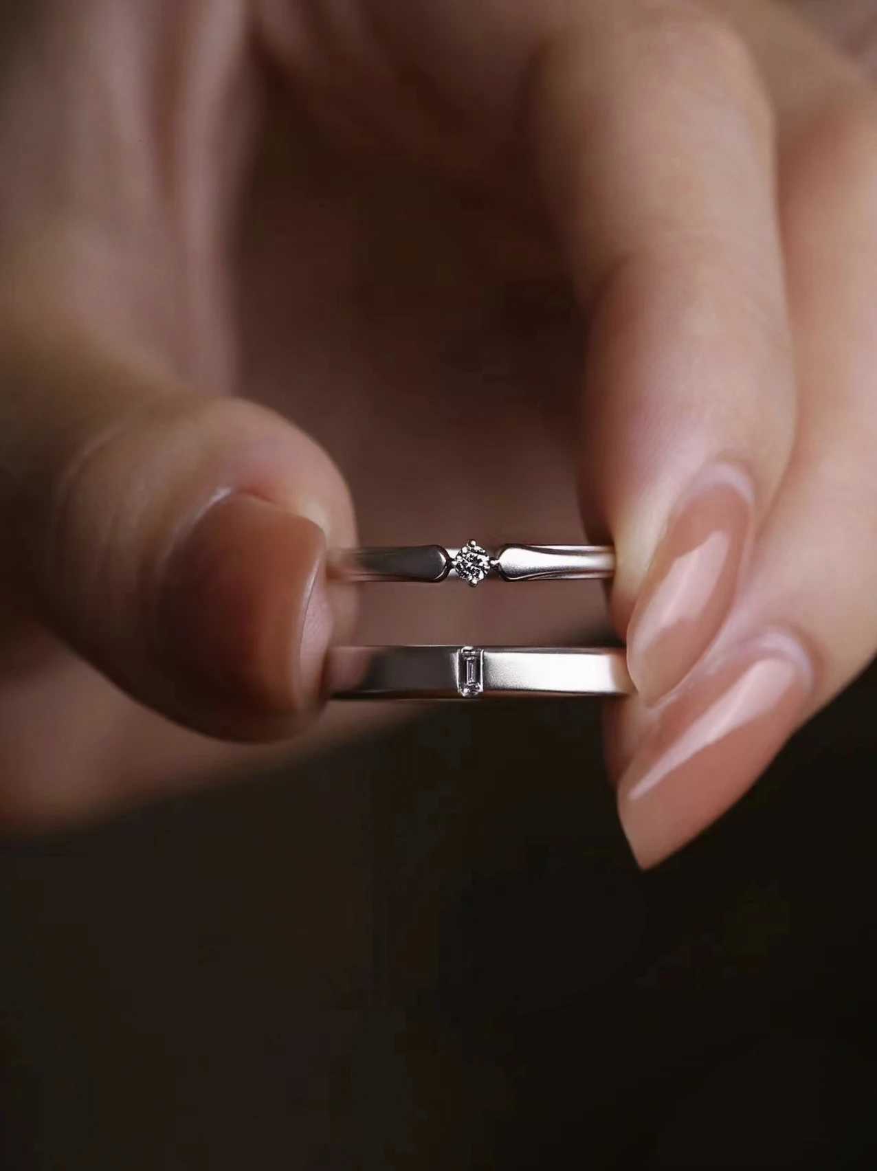 

Exclusive Designer His & Hers Wedding Rings Set with Natural & Lab Diamonds in 18K/14K/9K Gold & PT950