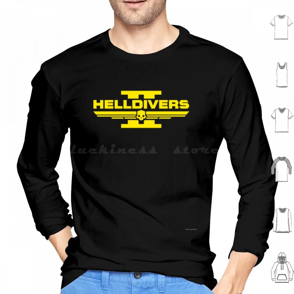 Helldivers Ii Shirt Hoodies Long Sleeve Helldivers Helldivers Ii Liber Tea Gaming Pc Cute Gamer Gamers