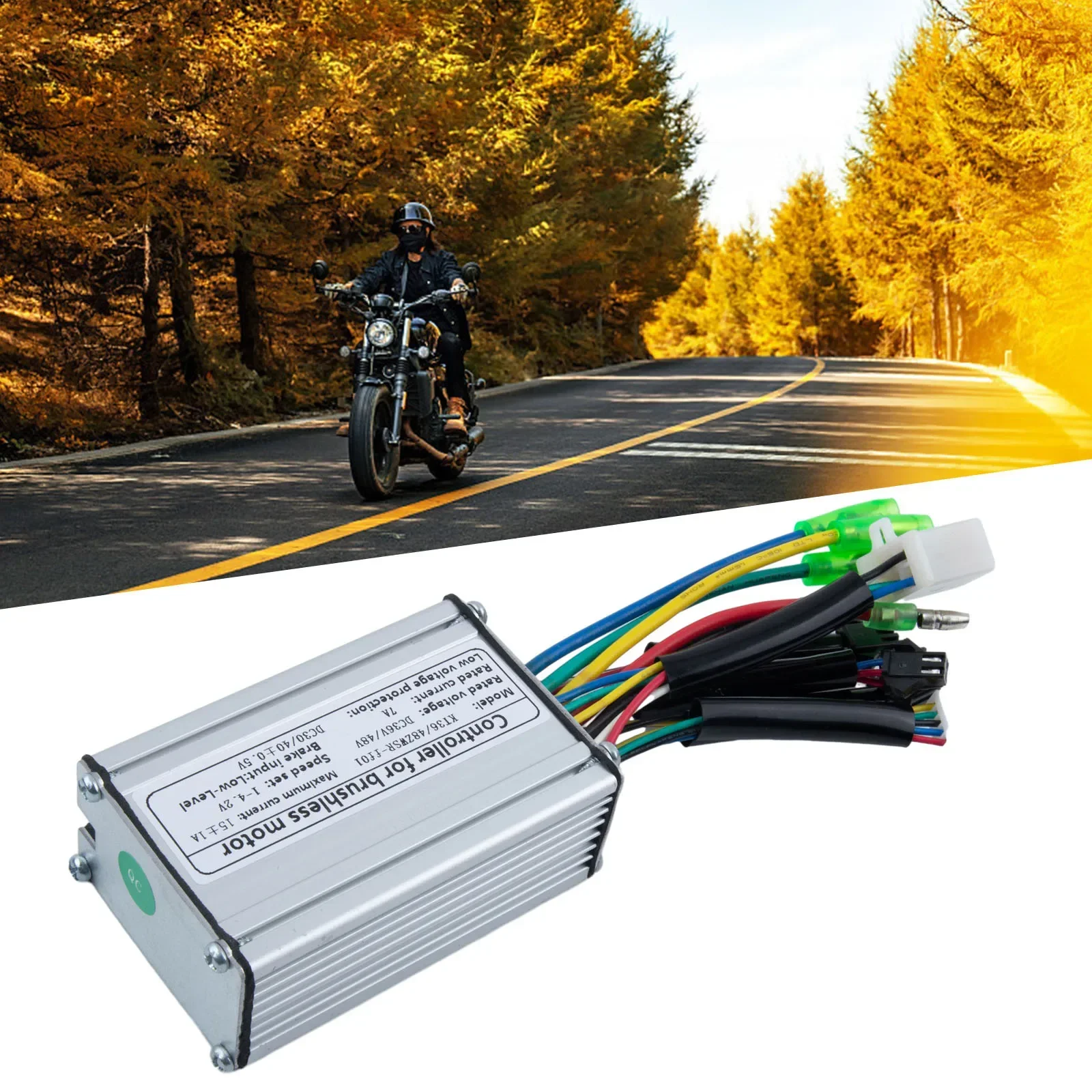 1PC 48V 36V KT-15A Controller For 250W Brushless Motor Ebike Electric Bicycle KT Controller Connector Controller With Light Plug