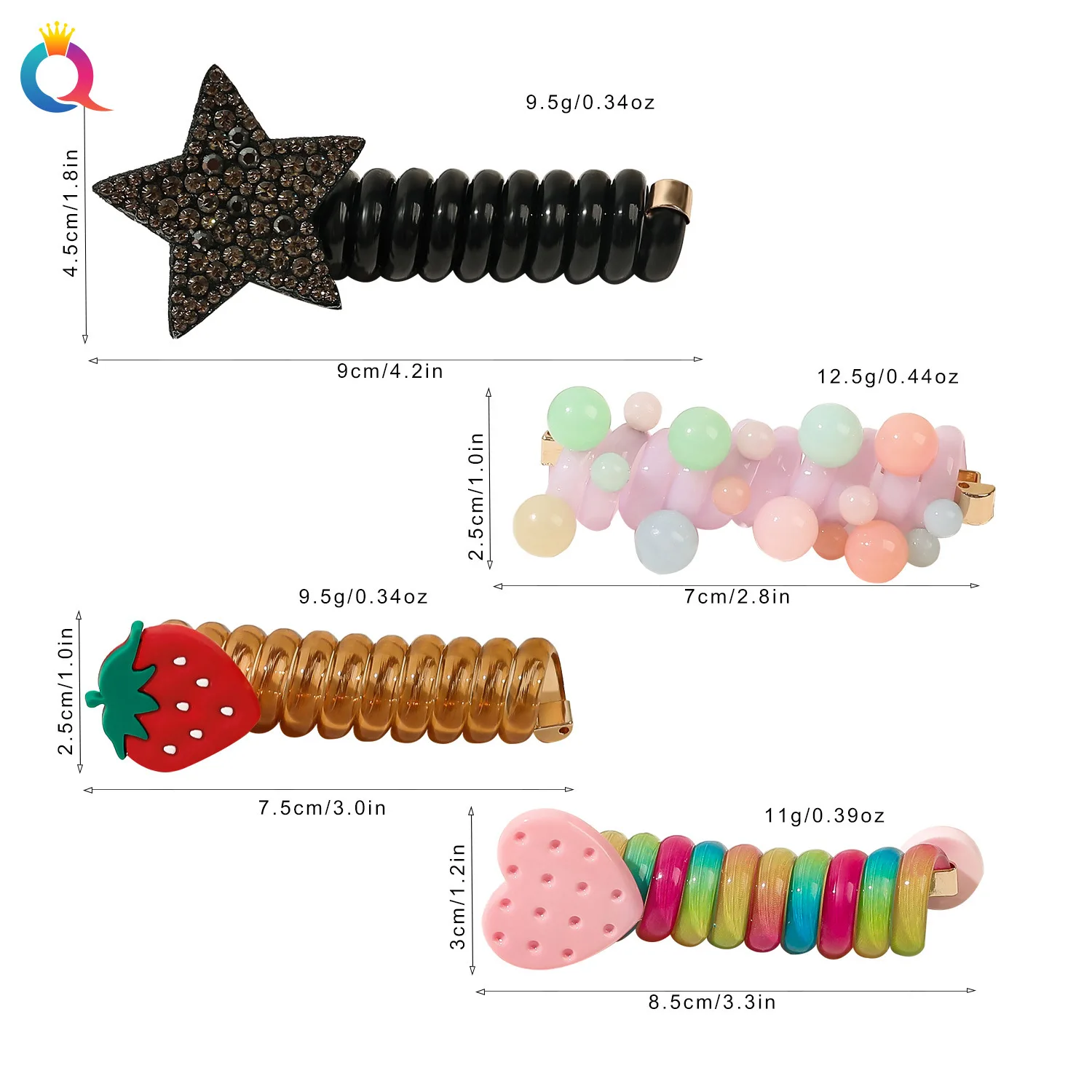 New Children Girls Dopamine Jelly Color Ponytail Elastic Hair Bands Rubber Tie Bundle Scrunchies Telephone Wire Kids Accessories