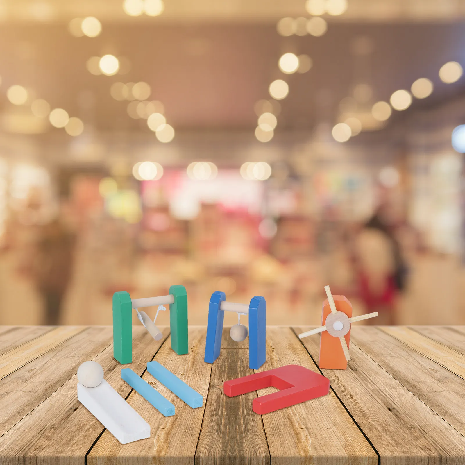 

1Set Domino Standard Wooden Blocks Educational Creative Set Early Learning Hand-Eye Coordination Colorful Children Play