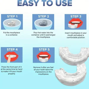 Horlama önleyici bir ağızlık, ağızlık, geceleri ayarlanabilir dişler, uyku korumasında, ısırmak, diş gıcırdatmak ve horlamayı durdurmak için Diş taşlamada cihazın ilk 10 satışı-no. 6
