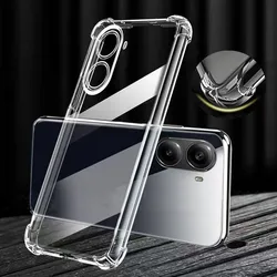 Four-Corners Shockproof TPU Case for Xiaomi Poco X7 Pro 5G Protective Cover Transparent Capa Fundas Coque