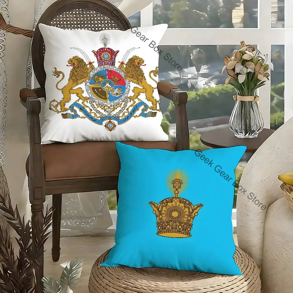 

Mohammad R-Reza Pahlavi Iran Pillow Case For Sofa Decor Car Office Room Printing Cushion Cover Decorations and Protector