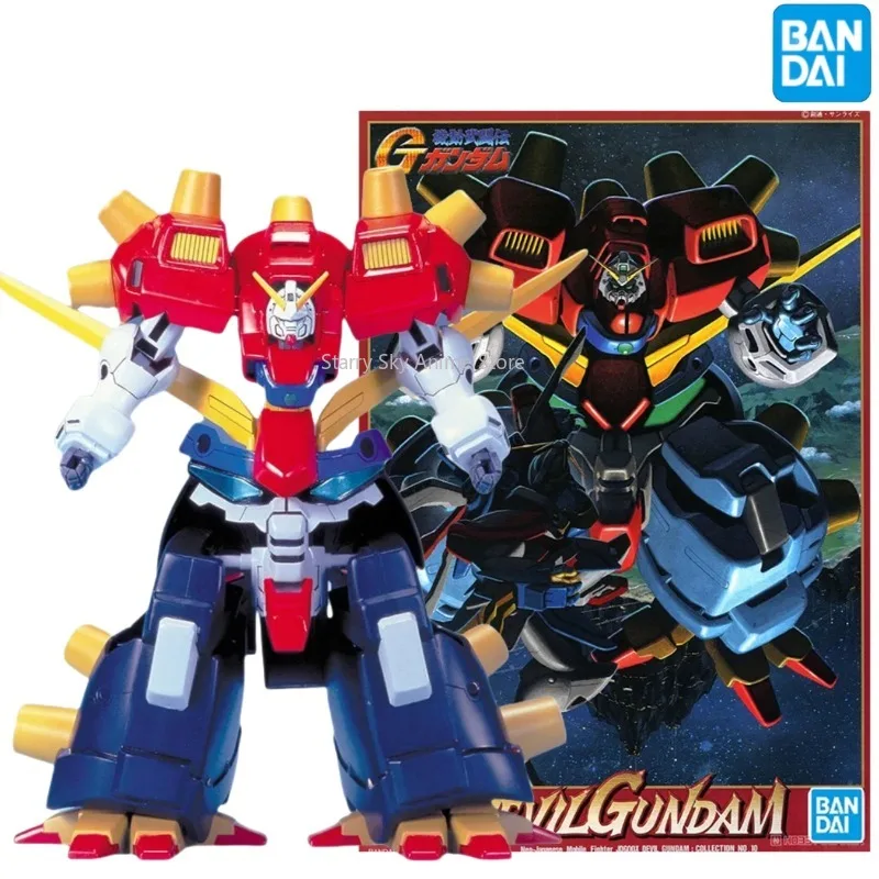 Bandai Anime Model Original Genuine HGUC 1/144 DEVILGundam Mobile Fighter G Gundam Toys Action Figure Gifts Collectible Boys Kid