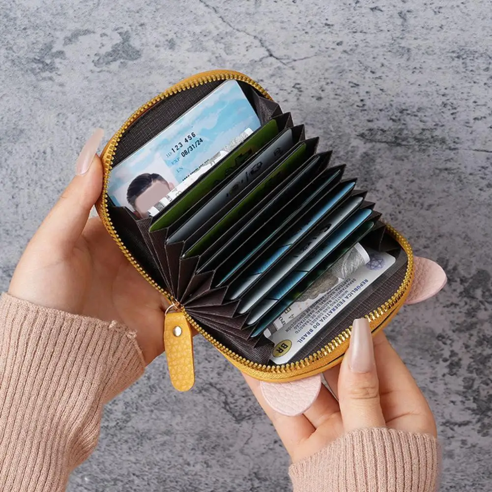 

Cute Pig Coin Holder Women Wallet Zip Purse With Multi Card Slots Accordion Style Coin Purse Card Holder For Girls Shopping