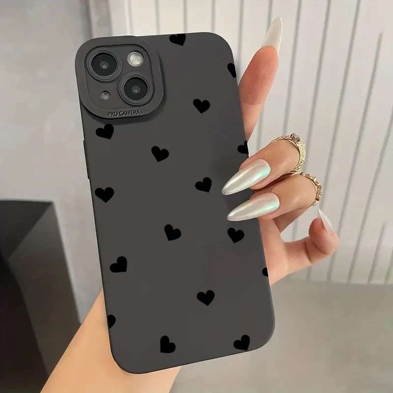 A Loving Printout Matte Phone Case For iPhone 16 14 12 15 11 13 Pro Max Mini SE2 X XS XR 7 8 Plus Silicone Soft Shockproof Cover