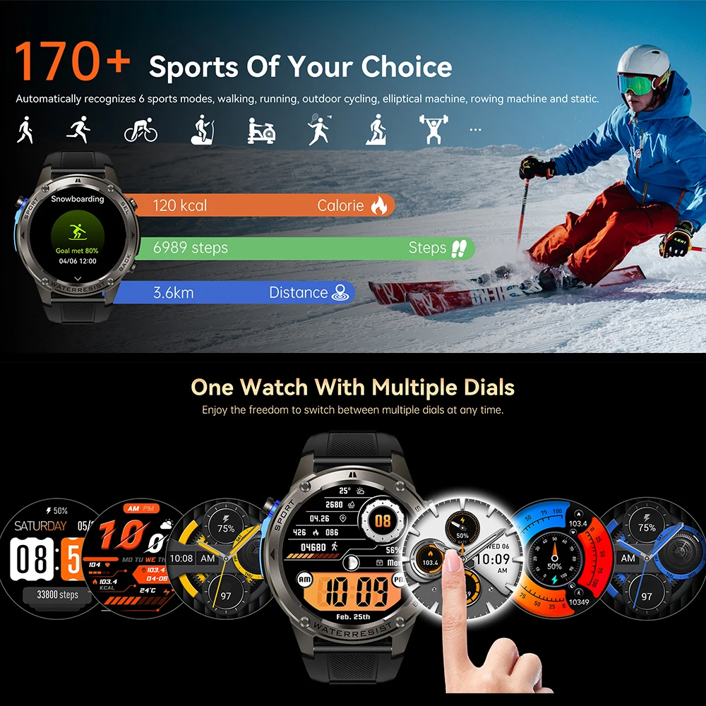 2026年新型GPSルートナビゲーションスマートウォッチ ミ - Outdoor Sport Smart Watch のレビューと価格