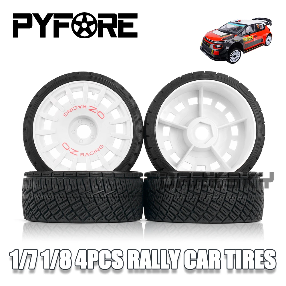 

PYFORE 4 шт. 17 мм адаптер для шин 100x40 мм для 1/7 1/8 радиоуправляемой модели автомобиля KM WRC C3 FSR GT раллийные автомобильные аксессуары