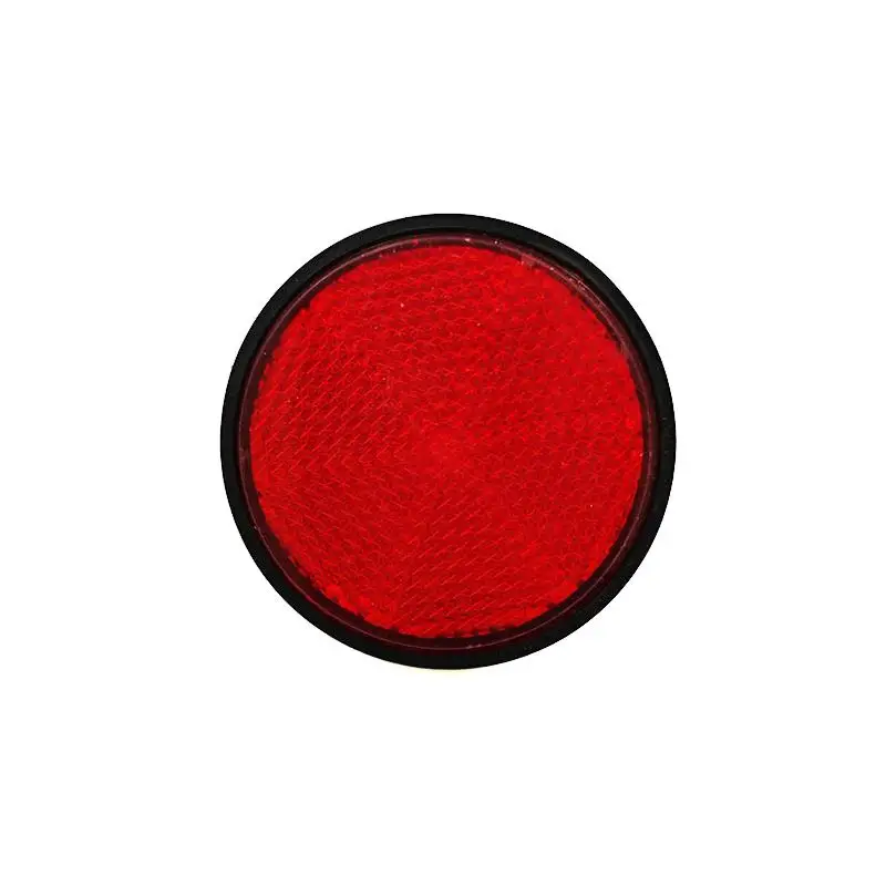 [MS]4Pcs Motorcycle Circular Reflector Electric Vehicle Bicycle Waterproof Night Warning Reflector 6mm Hexagonal Screw Fixation