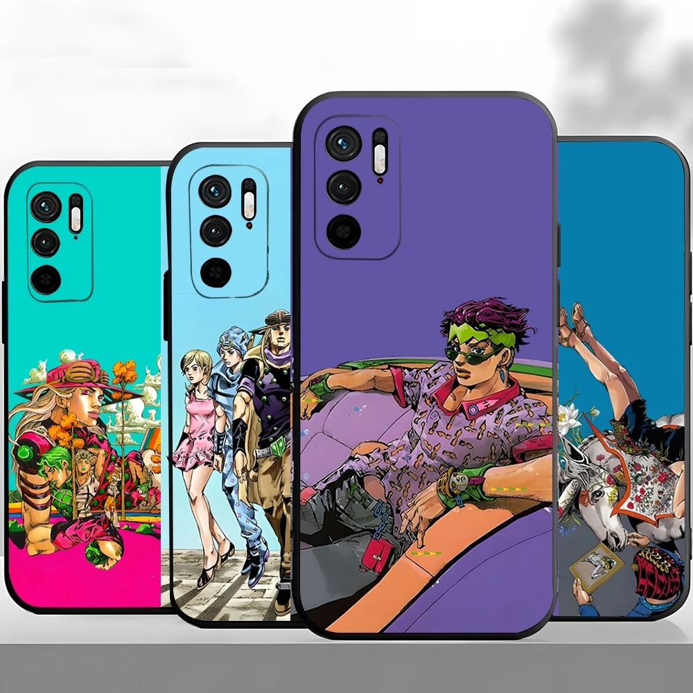 JoJo Bizarre Adventure Cover Handyhülle für Xiaomi Poco M7 M6 M5 M4 4g 5g F7 F6 X7 X6 X5 Ultra Pro Silikonhülle