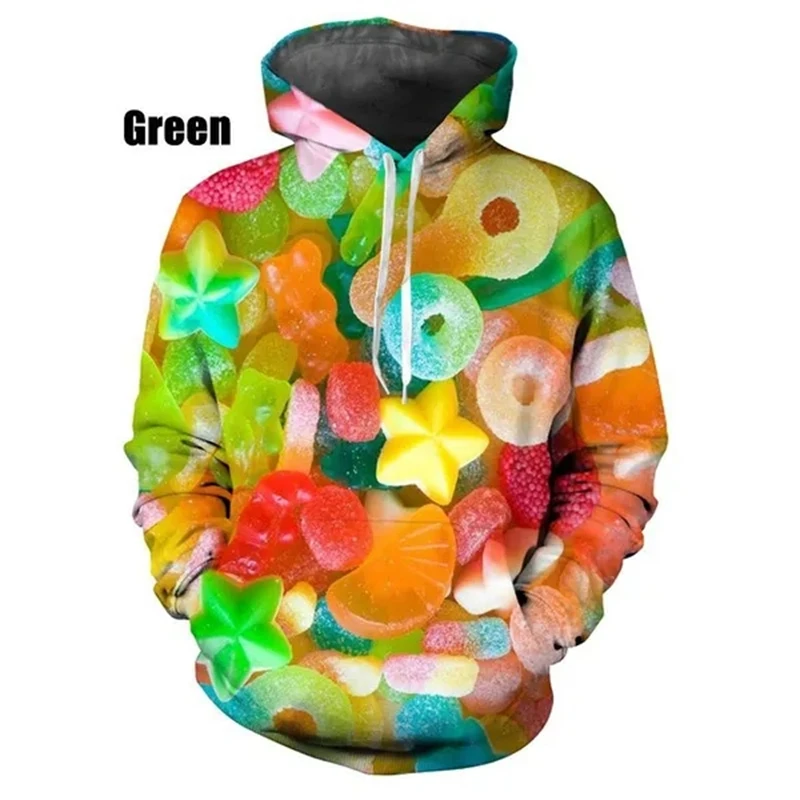 New Fashion 3D Print Candy Snack Bag Sugar Fashion Casual Hoodies Sweatshirts For Men Women Chilren Clothing New Hoodies Hooded