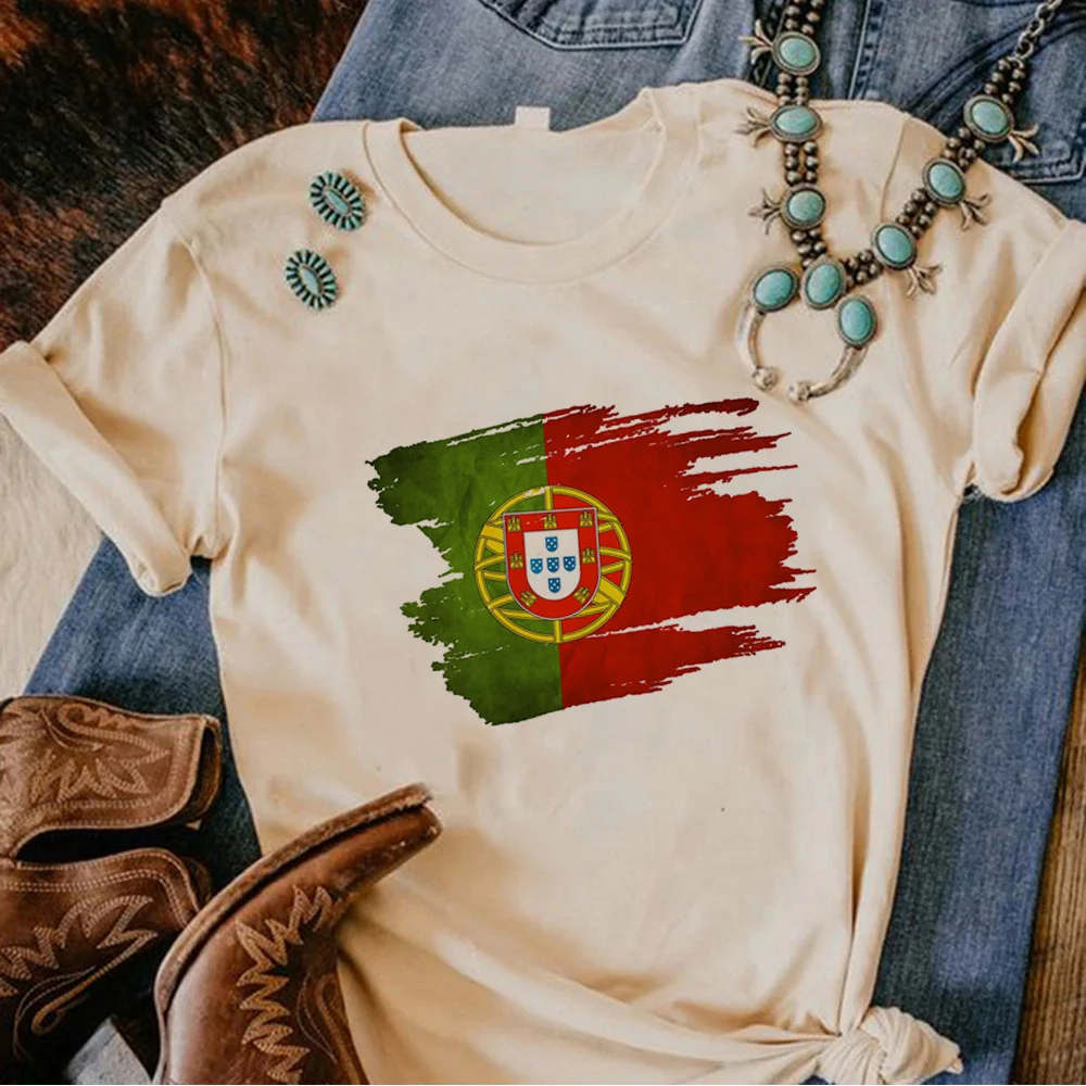 Portugal t shirt women graphic tshirt female streetwear 2000s clothes