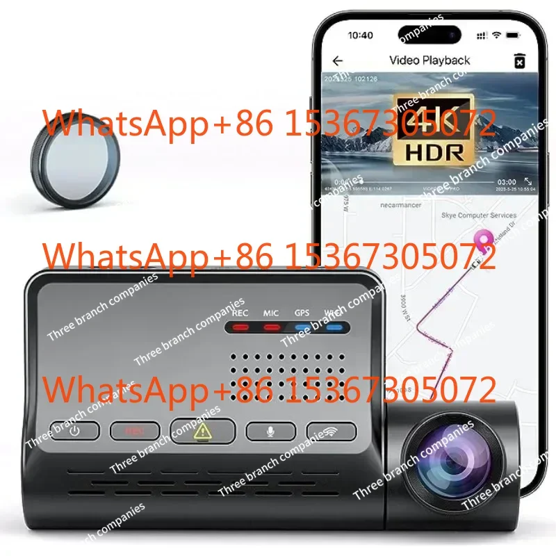 

A139 Pro 4K HDR Dash 2, передний и задний датчик автомобиля Ultra HD 4K + 1080P, супер ночное видение, 5 ГГц, Wi-Fi GPS