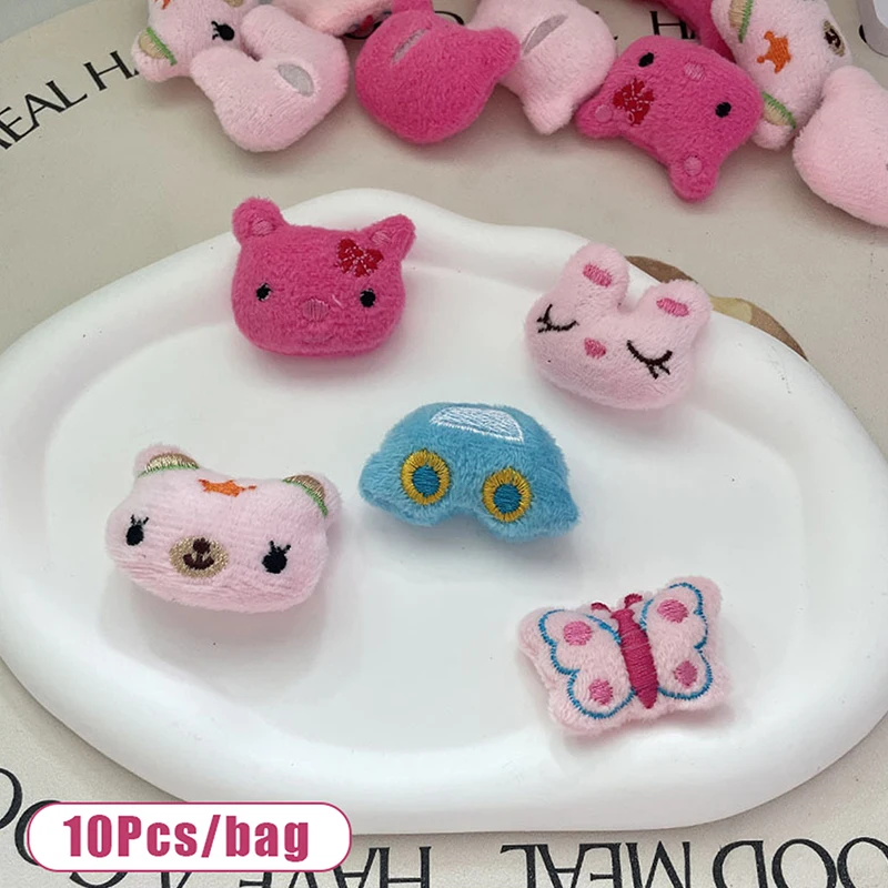 10Pcs Mini Claw Machine Toy Accessories Children DIY Automatic Doll Machines Prizes Pink Bunny Butterfly Dolls