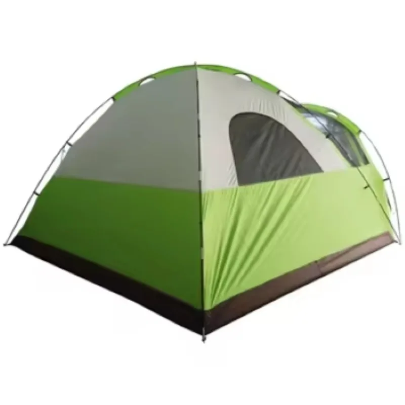 

Spacious family camping tent with bedroom, waterproof and windproof