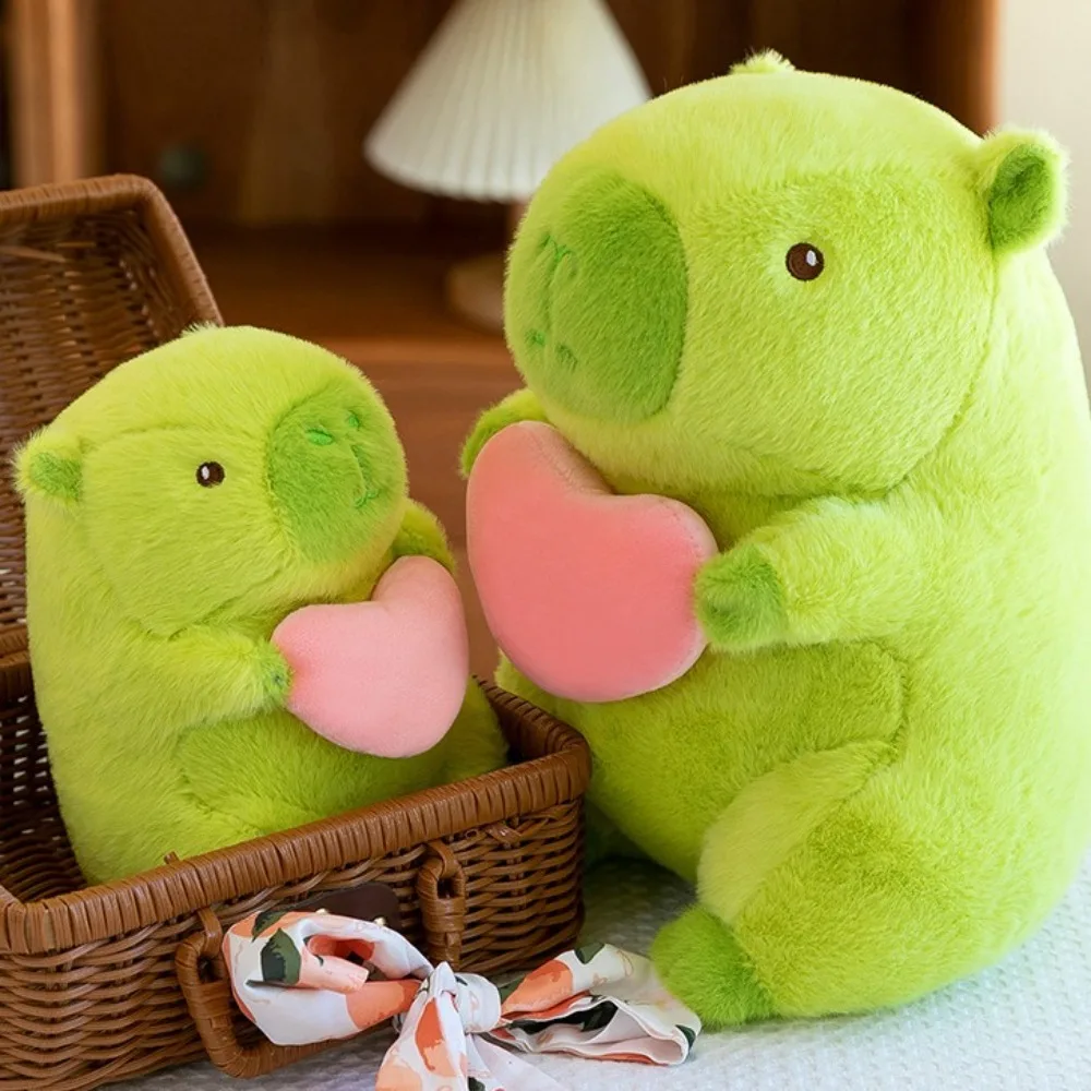 

PP Cotton Green Capybara Plush Toy Fluffy Soft Love Capybara Doll Simulation Cartoon Capibara Anime Fluffty Toy Birthday Gift