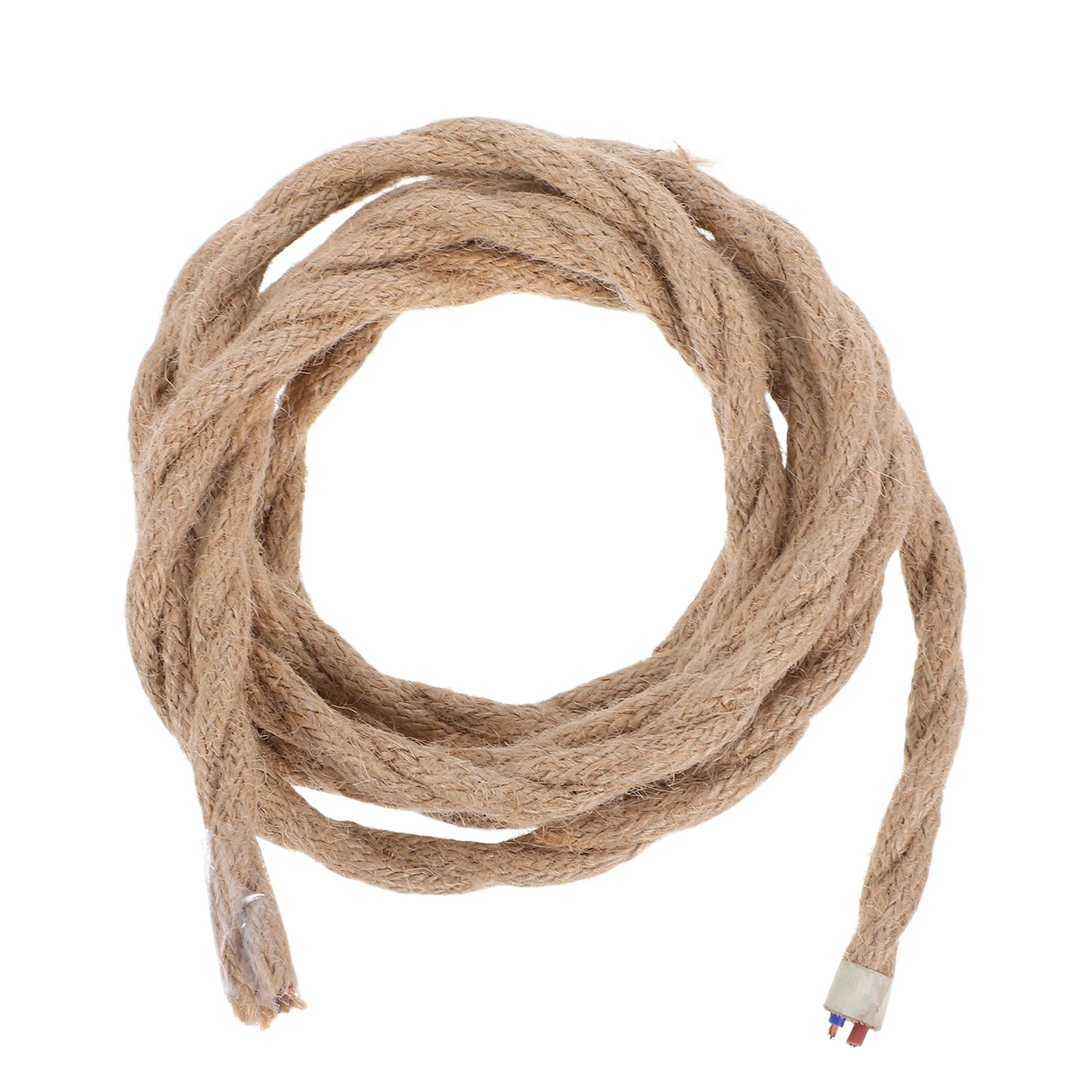 

Retro Hemp Rope Chandelier Line Braided Fabric Cord Covered Wire DIY Lighting Bulb Hanging Twisted