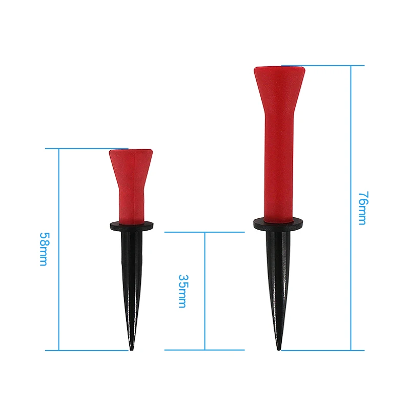 5 قطعة/الحقيبة المطاط ركام الرمل للجولف s مرونة مستقرة ركام الرمل للجولف مرونة عالية الأحمر الأزرق في الهواء الطلق الرياضة التدريب أدوات رياضة الغولف 58/76 مللي متر #4