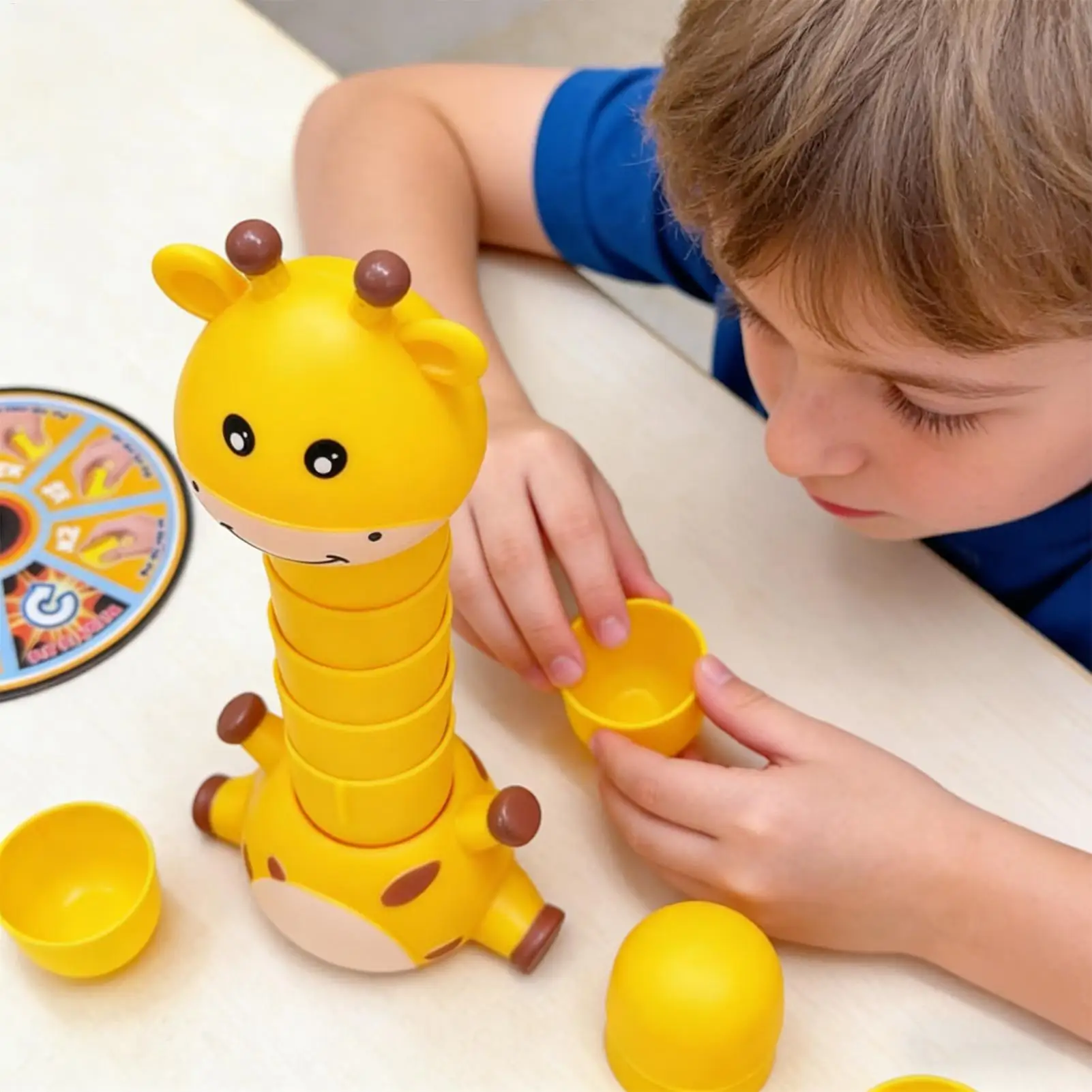 Giraffe Stacking Toys Set Giraffe Fun Interactive Board Game Balance Challenge Stacking Cups For Classroom Kindergarten