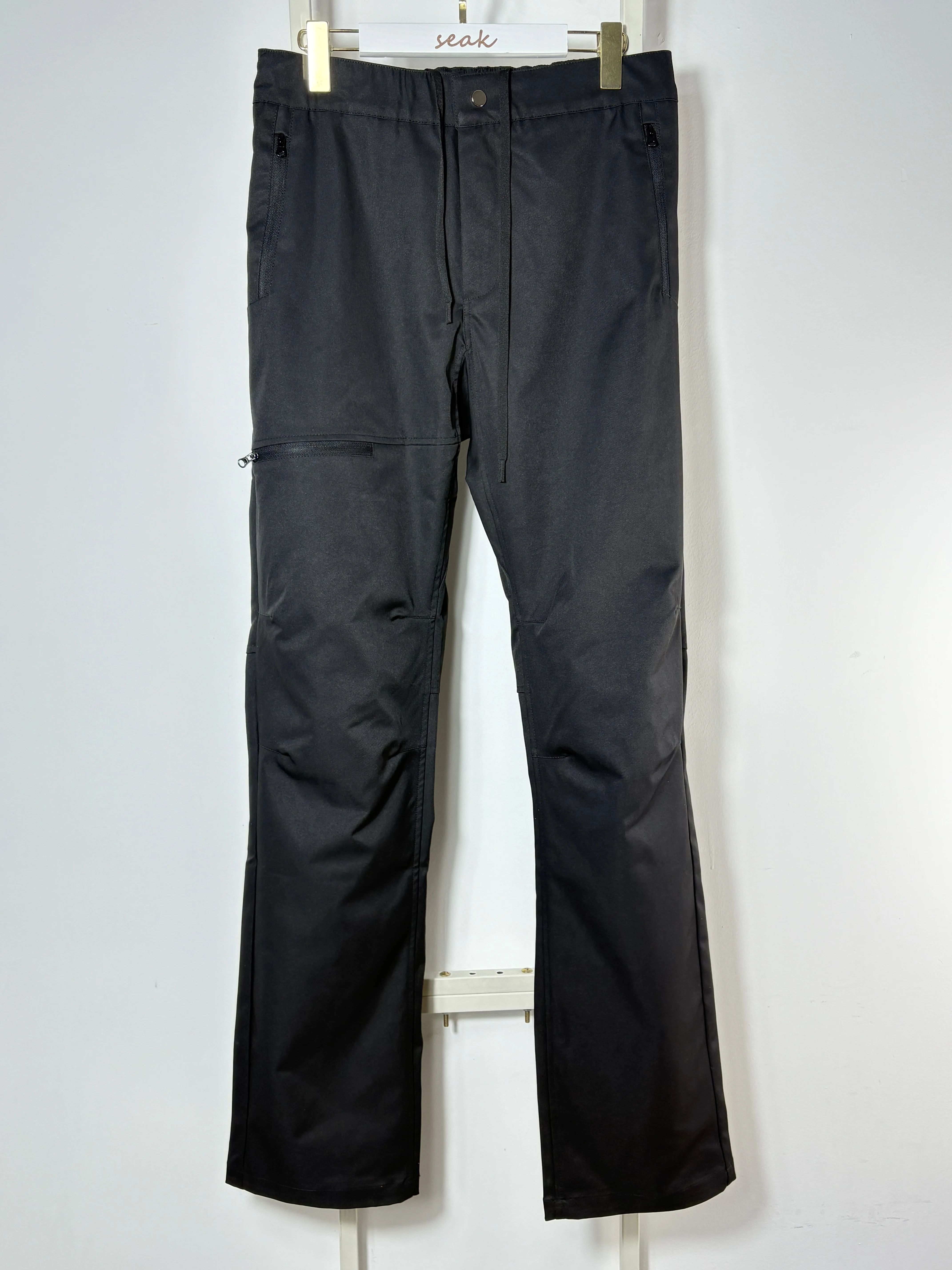 

Owen Seak Men Casual Pants Miniature Flared Pant Clothing High Street Long Length Black Sweatpants