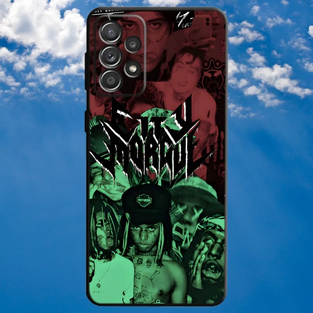 C-City Morgue Zillakami Phone Case For Samsung S21,S22 Ultra,S20,S30 plus,S22 plus,S23,S30 ultra 5G Soft Black Cover