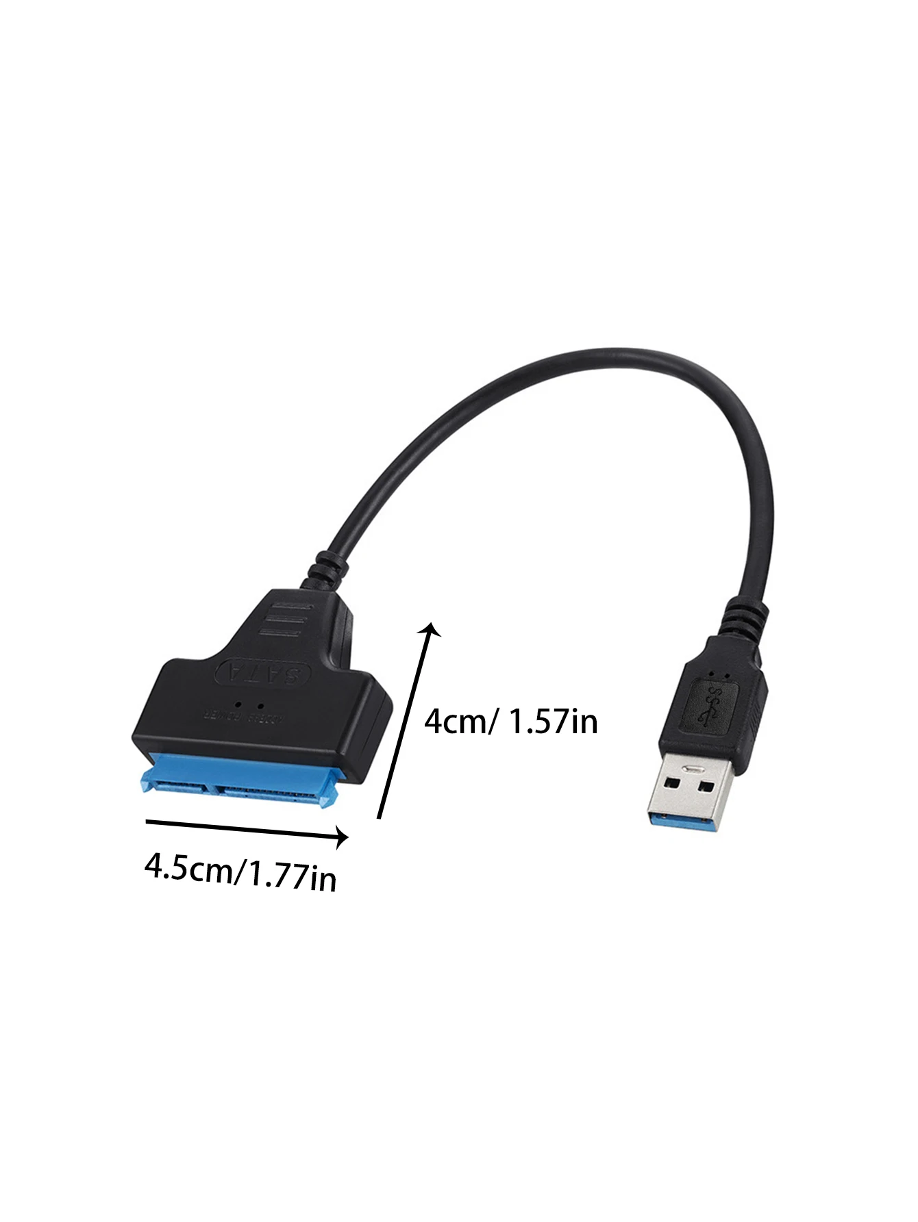 USB 3.0 to SATA Easy Drive Cable, suitable for 2.5-inch and 3.5-inch mechanical hard drives, high-efficiency adapter cable, enha