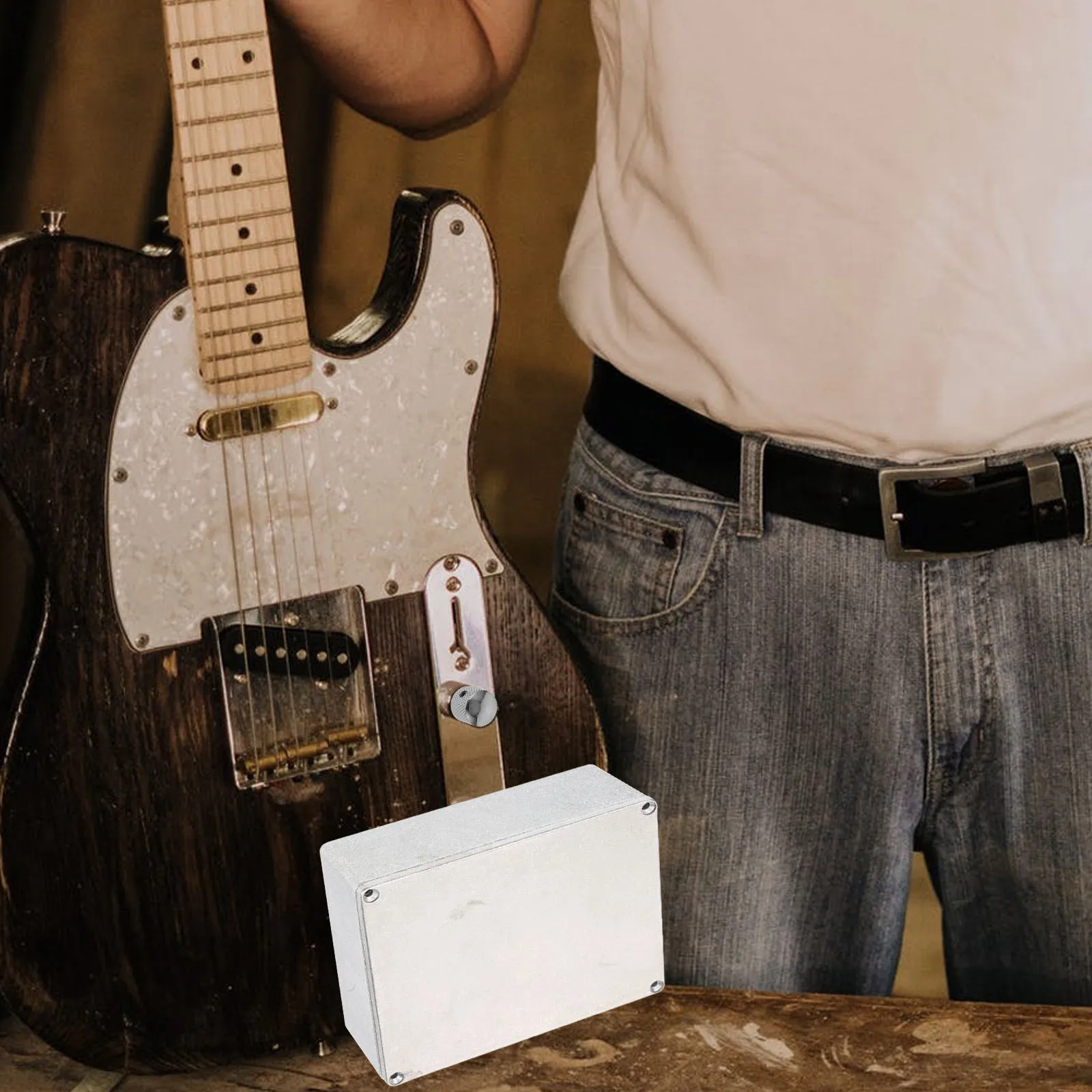 

Aluminum Effect Pedal Box for Guitar Case Enclosure Tray DIY Electric Guitar Pedals Practical Durable