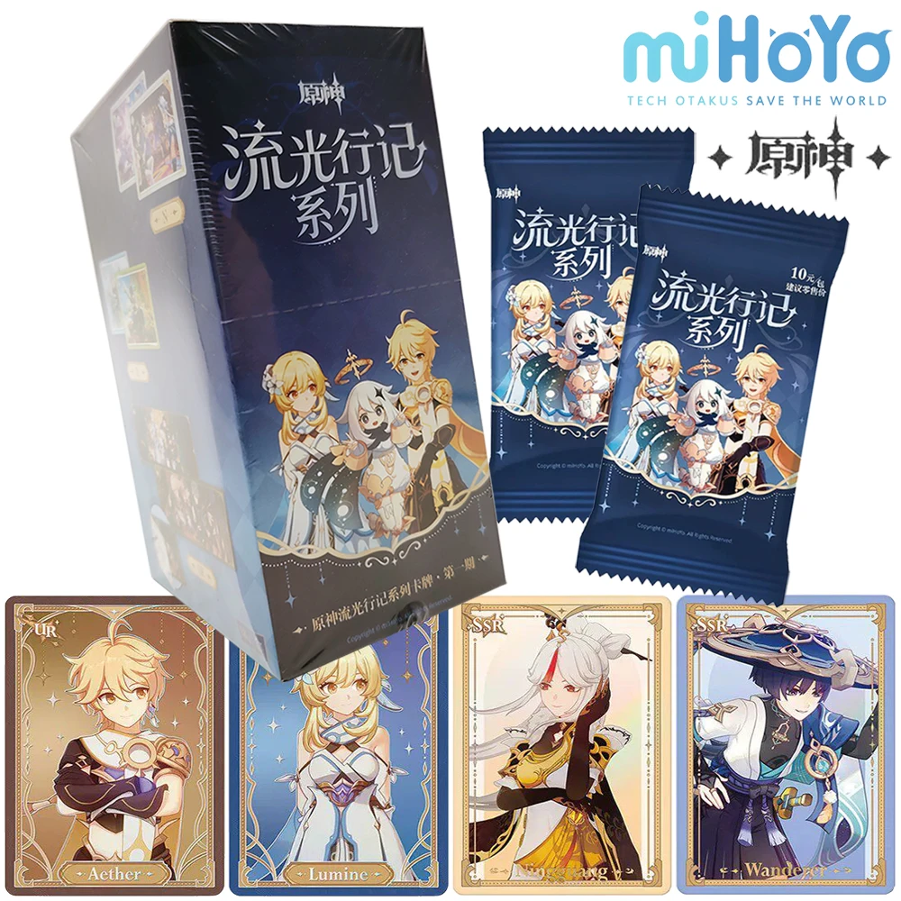 

MiHoYo Official Genshin Impact Open World Adventure Battle Game Collection Card Players' Like Aether Lumine Creative Peripheral