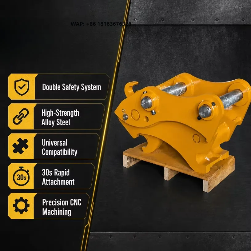 Double Lock Q355B Quick Connect Coupler for 3.5 Ton 5 Ton 6 Ton Mini Excavator