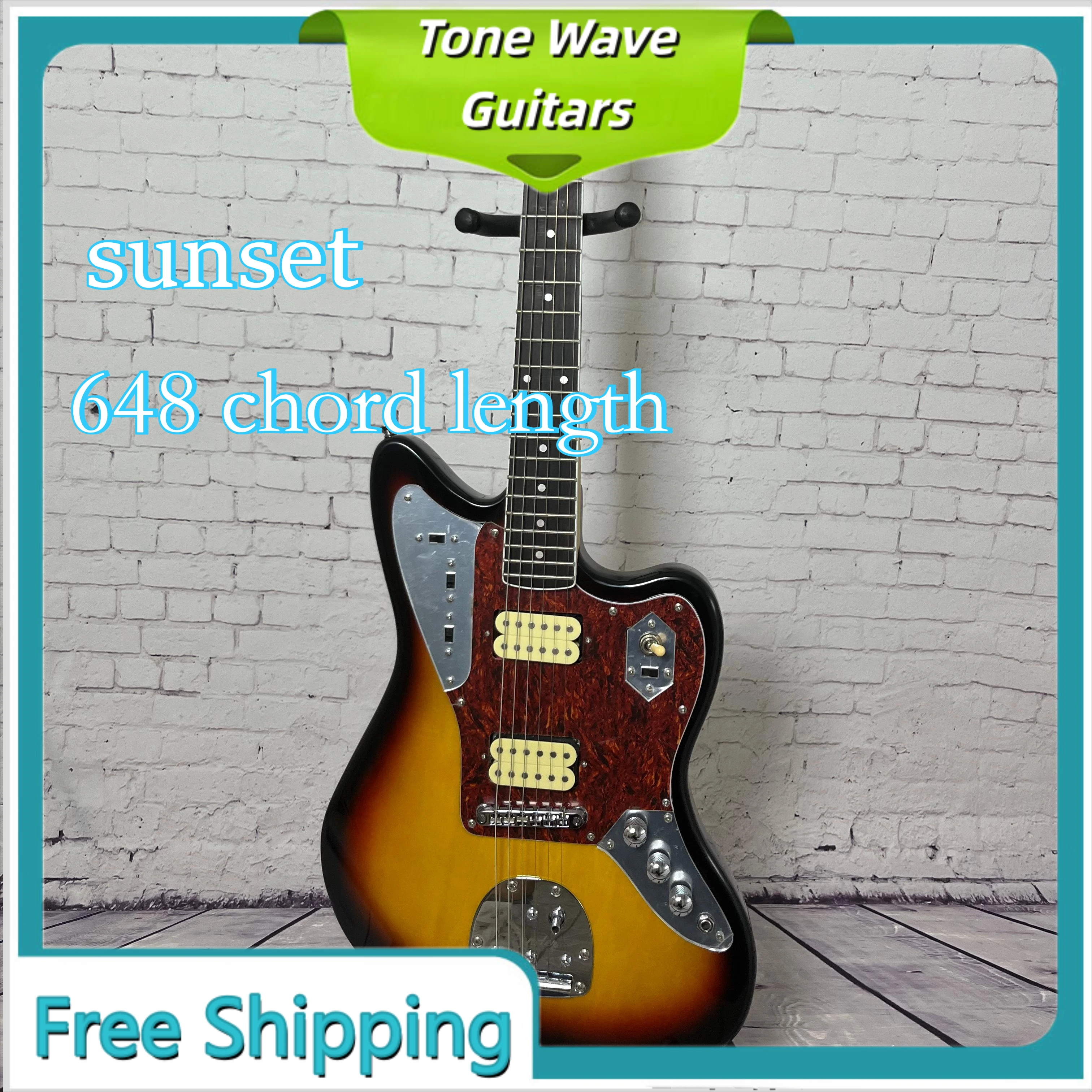 

Retro JAZZ3 Tone Sunburst Electric Guitar 1958 HHpickups Sound Clear/Overloaded Basswood Body