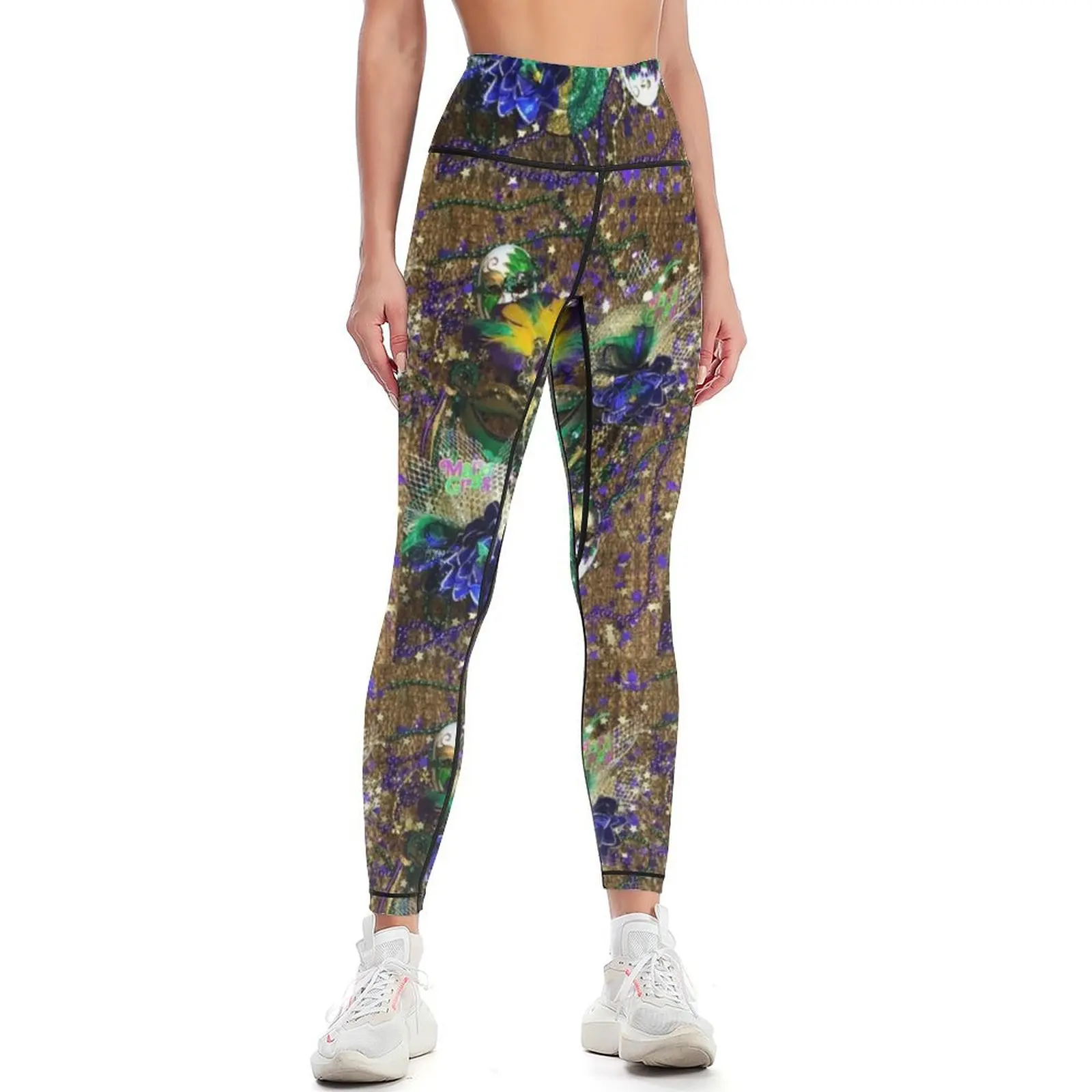 

Mardi Gras Carnival 1B Leggings Female legging pants gym wear Tight fitting woman Womens Leggings
