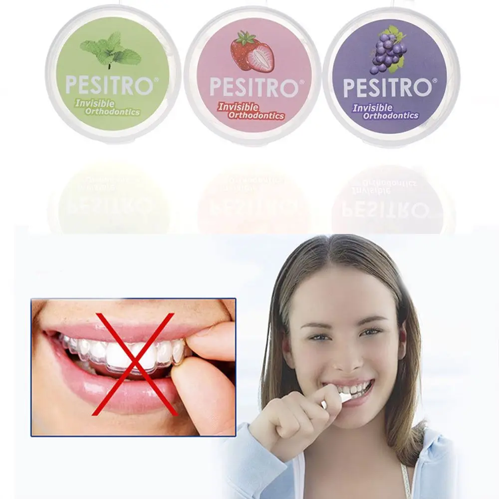 Oefen Masseter Fruit Smaak Bijt Chewies Tandheelkundige Aligner Chewies Tandheelkundige Beugel Stok Orthodontische Stok Tanden Verzorgingstool