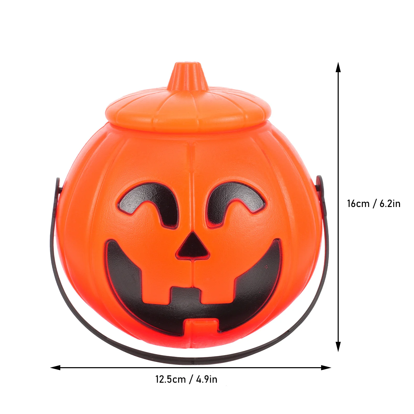 Pumpkin Candy Bucket Halloween Treat Holder for Kids Party Favors Storage Jar Buckets Decorations Supplies