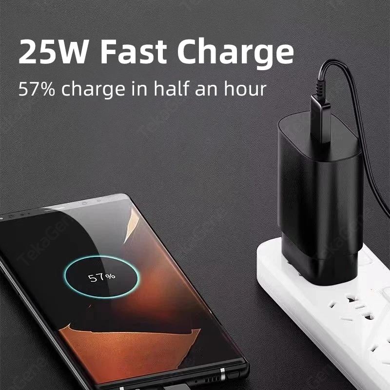 PD 25W Super Fast Charger USB Type C Quick Charging for Samsung Galaxy S24 S23 A54 A53 Ultra Note 10+ 5G Plus Accessories