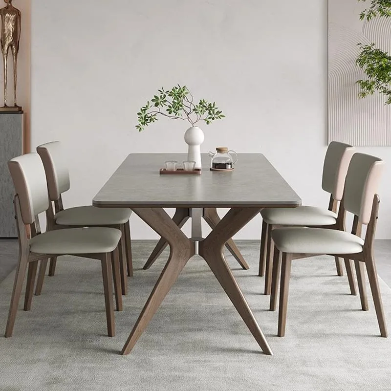 

Unique Kitchen Dining Table Wooden Waterproof 4 Chairs Conference Dinning Tables Living Room Modern Mesas De Comedor Furniture