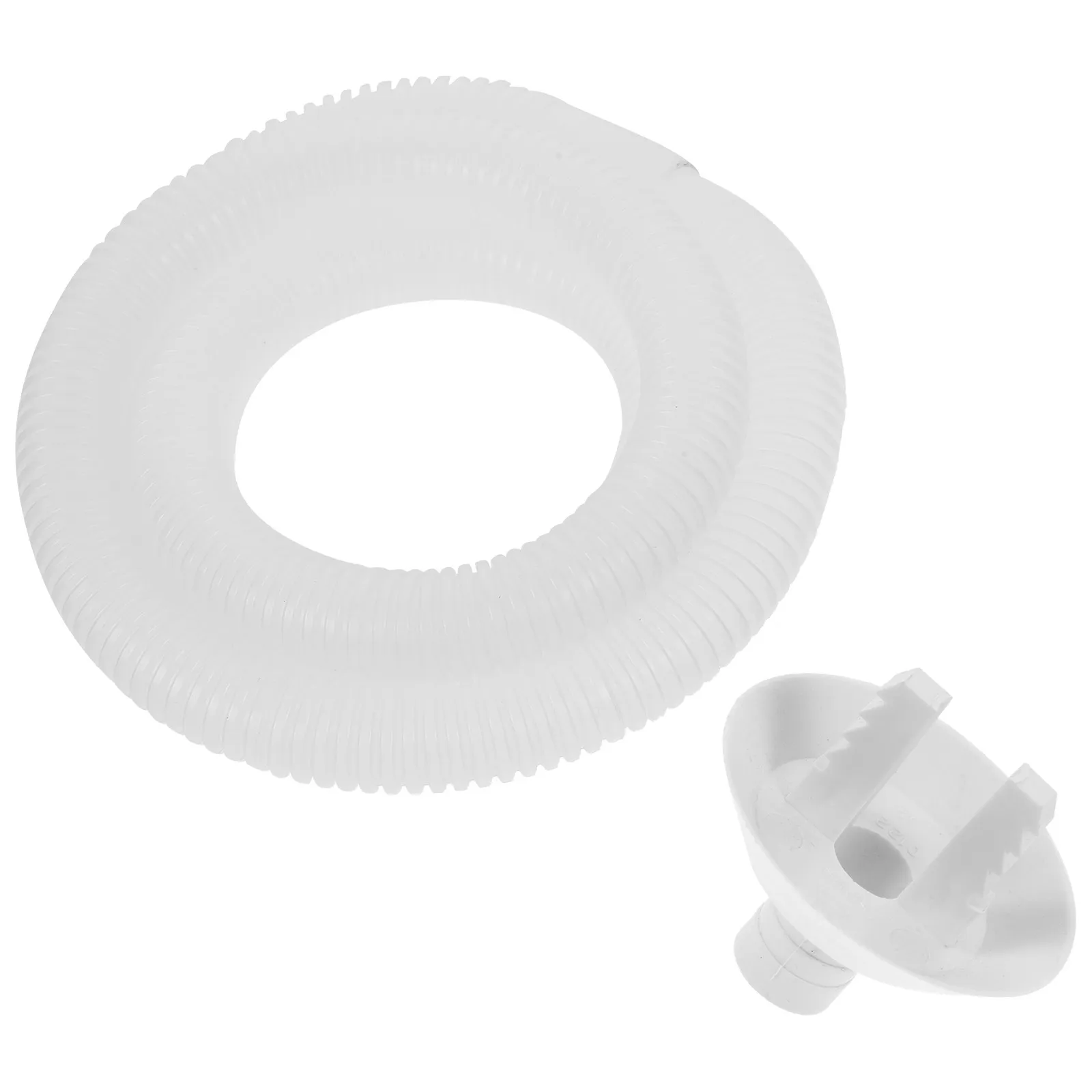 Air Conditioner Drain Hose Kit 6Ft Flexible Clear Vinyl Drain Pipe with Adjustable Elbow for Window Ac Split Unit Drainage